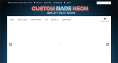 Desktop Screenshot of custommadeneon.com