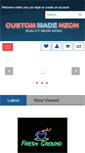 Mobile Screenshot of custommadeneon.com